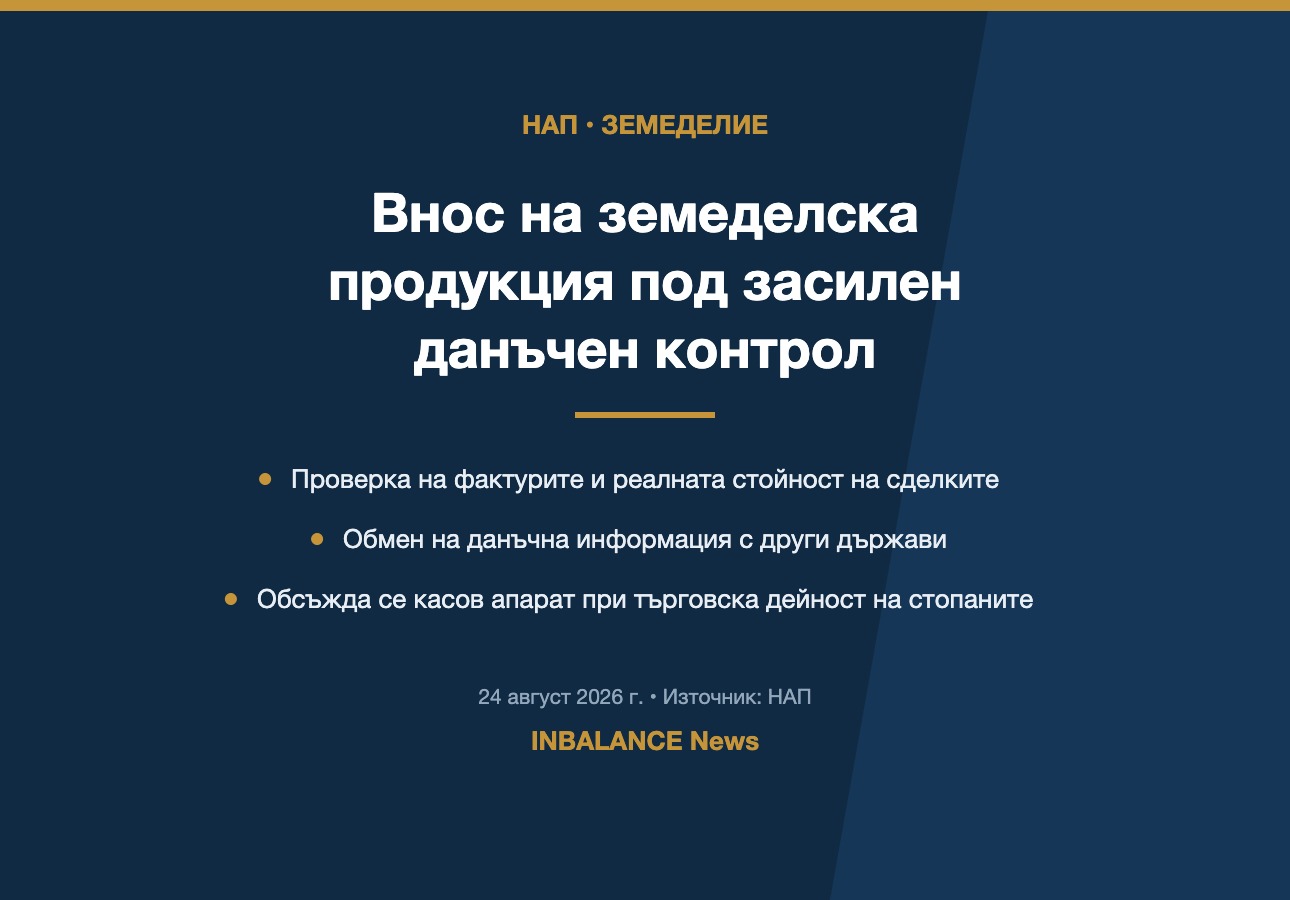 Контрол при внос на земеделска продукция